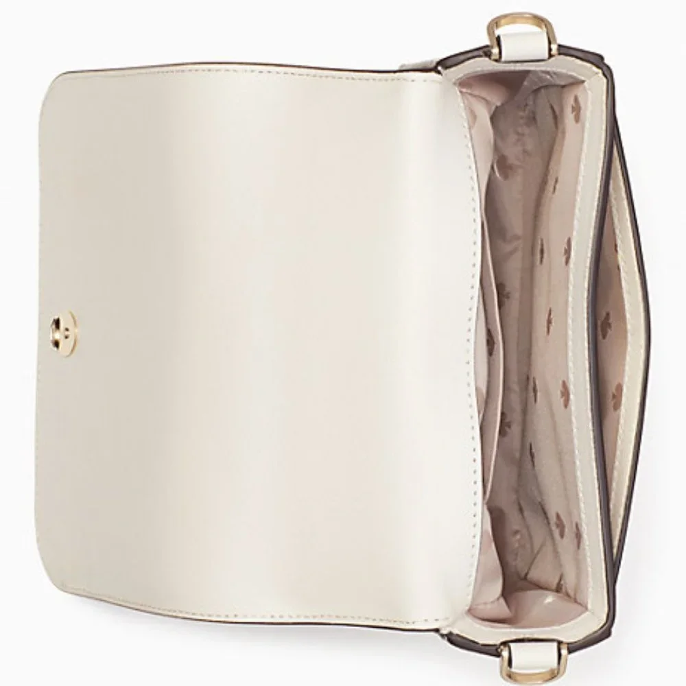 Kate Spade Staci Square Crossbody Saffiano Leather Parchment - Picture 4 of 16